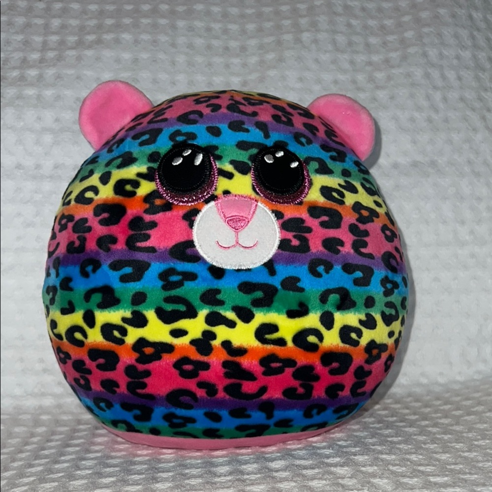 Ty Dotty Multicolor Squish a Boo Leopard Plush 8 Inch Stuffed Animal